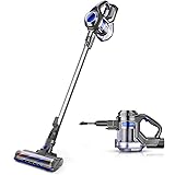 MOOSOO Cordless Vacuum 4 in 1 Powerful Suction Stick Handheld Vacuum Cleaner for Home Hard Floor Carpet Car Pet - XL-618A, Li