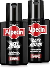 Alpecin Grey Attack Caffeine Shampoo Men 2x200ml Gradual Darkening