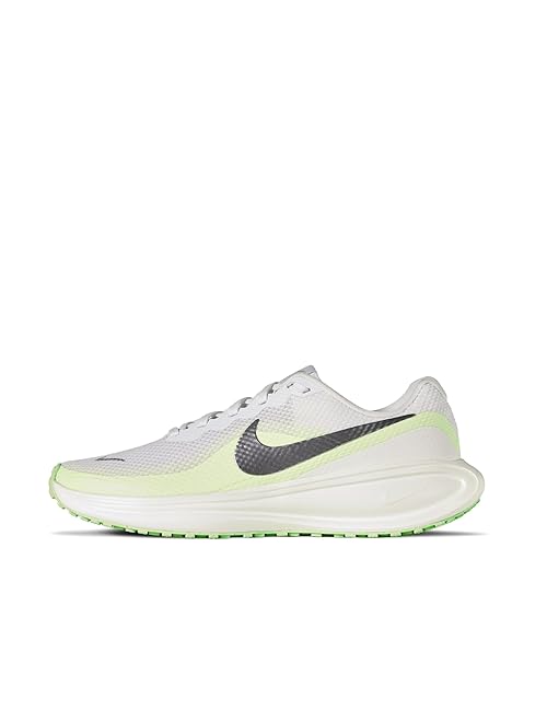Nike Women's Revolution 8 Road Running Shoes, White/Metallic Silver-Barely Volt-Volt, 7
