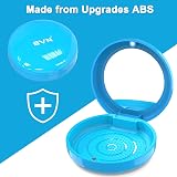 BVN Retainer Case with Mirror - Slim Box for Invisalign Aligners Blue view 3