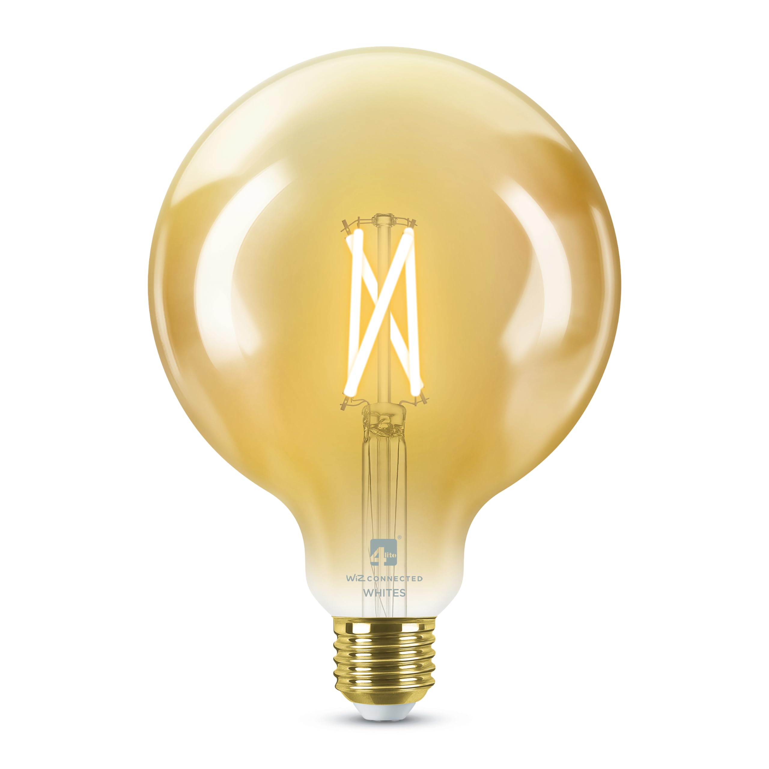 4lite Smart G125 E27 Amber Filament LED Bulb (7W) Dimmable 640lm 2000-5000K Tuneable White, Wi-Fi/Bluetooth Controlled with Screw Fitting - 4l1/8047 — image 1