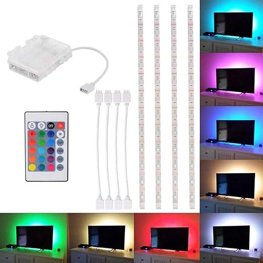 Tira de luz LED RGB impermeable Tira de luz flexible Luz cambiante luces con caja por