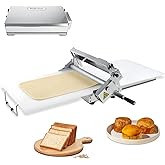 Folding Dough Sheeter (15.5") Dough Sheeter，Manual Dough Sheeter | 55 thickness options，Suitable for pizza, croissants, puff pastry, Stainless Steel（1 Rolling Boards）