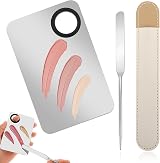 DIVINA VITAE Foundation Spatula Set Stainless Steel Makeup Mixing Palette & Rod view 2