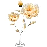 BIEJUJX Artificial Silk Flower Decoration, Large Fake Flower with Standing Stems and Base,Giant Flowers 5.5Ft for Wedding Background Decor, Shop Window Display,Photography Props, Banquet (Orange)