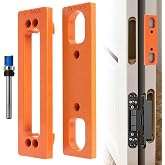 Lipshome Hidden Door Hinge Jig, 6" Concealed Hinge Template for Hidden Door | Durable ABS construction, fits 6" hidden door hinges, reusable design. Package includes templates and milling cutter.