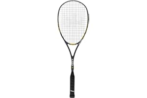 Black Knight Force Ti Squash Racquet - Bridged Head, Enhances Control, Power & Speed, Head Light, Bubble Shaft, Perfect Squas