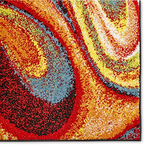 Home Dynamix Adja Modern Area Rug, Splash (5'2" x 7'2") The Home