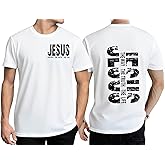 Christian Shirts for Men Faith Jesus Religious Vintage Graphic Tshirts Funny Bible Verse Gifts Top