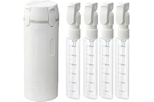 4 in 1 Travel Bottle Dispenser, Leak Proof Toiletries Organizer, Portable Silicone Containers for Lotion Shampoo, Refillable 