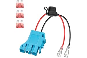 Wire Harness Connector Kit and 3 Fuse Compatible with Peg-Perego Vehicle 12 Volt SLA Battery Riding Toys Tool Accessories