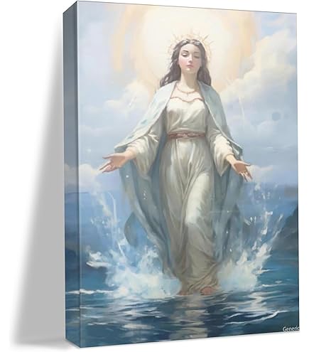 Amazon.com: KERAXL Mother Mary Poster Stella Maris Print Star of