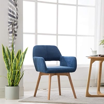 Lansen Furniture Modern Accent Arm Chair with Solid Wood Legs