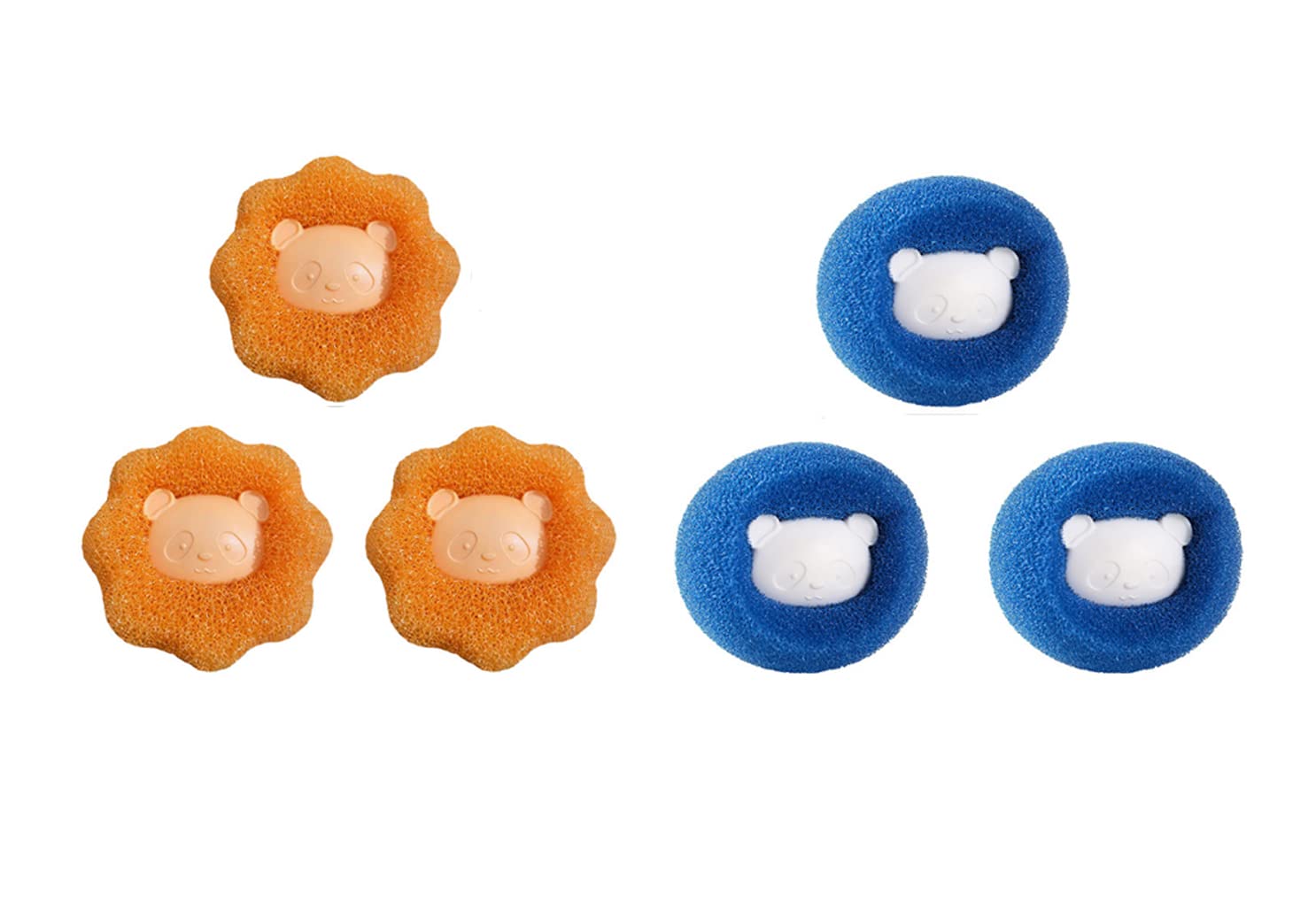 YJZQ Pack of 6 Laundry Ball Washing Machine Lint Remover Hair Catcher Reusable Pet Hair Remover Intertwining Dryer Ball For Clothing Dog Cat Pet Hair Removal