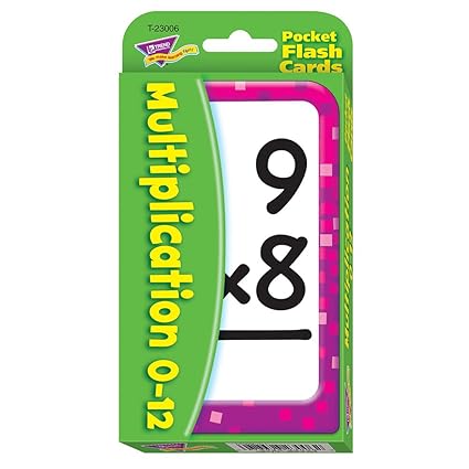 Trend Enterprises Multiplication Pocket Flash Cards