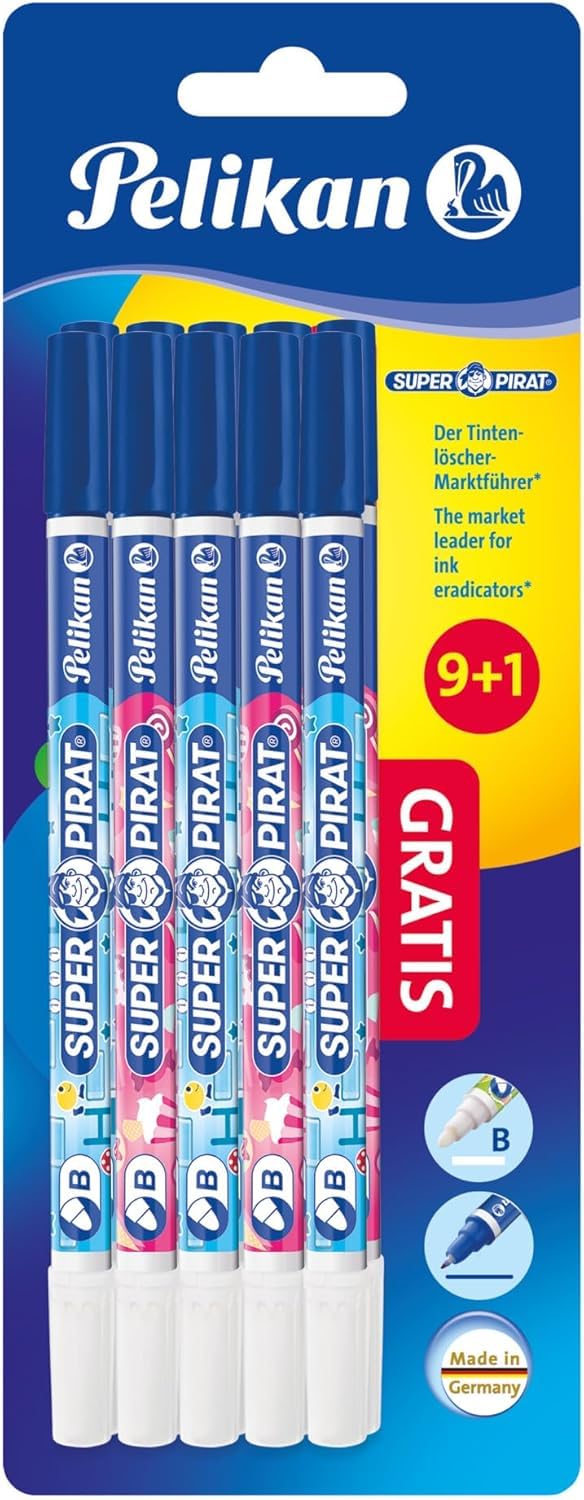 Pelikan Super Pirat Ink Eraser B 9 + 1 Promotion