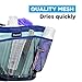 Fancii Portable Mesh Shower Caddy Tote for College Dorm, Quick Dry, 7 Large Storage Pockets & Key Hook - Hanging Bath & Toiletry Organizer Bag, Travel, Gym & Camping