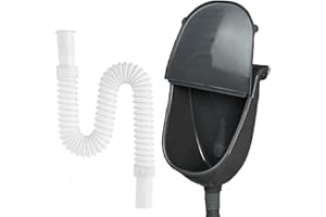 Plastic Urinals for Men Wall Mounted Odourless Waterless Urinal with Cover Flushing Function for Home Dorm Garden Motorhome B