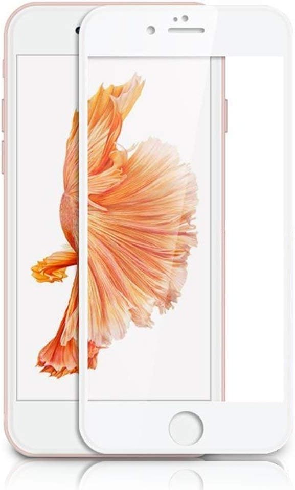 WASE iPhone 6, 6s Screen Protector Glass, 3D Curved Full Coverage Tempered Glass Screen Protector, Protective Film for Apple iPhone 6s and iphone 6 4.7" inch (White)