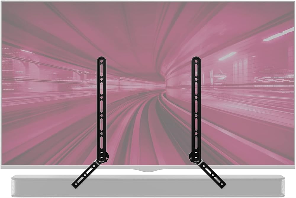PUTORSEN Soundbar Mount Brackets for TV Under Mount Adjustable 15 kg