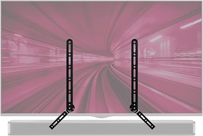 PUTORSEN Soundbar Mount Brackets for TV Under Mount Adjustable 15 kg