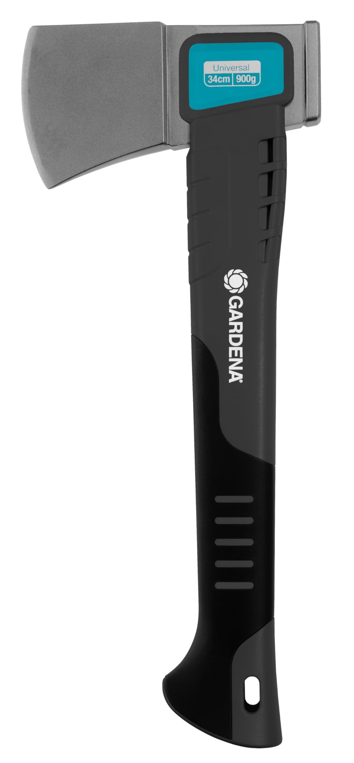 GARDENA-Purpose 900 B: Handy Axe For GARDEN And Outdoor Activities, For The Preparation Of Kindling, Special Coating (8713-48), Black/Grey