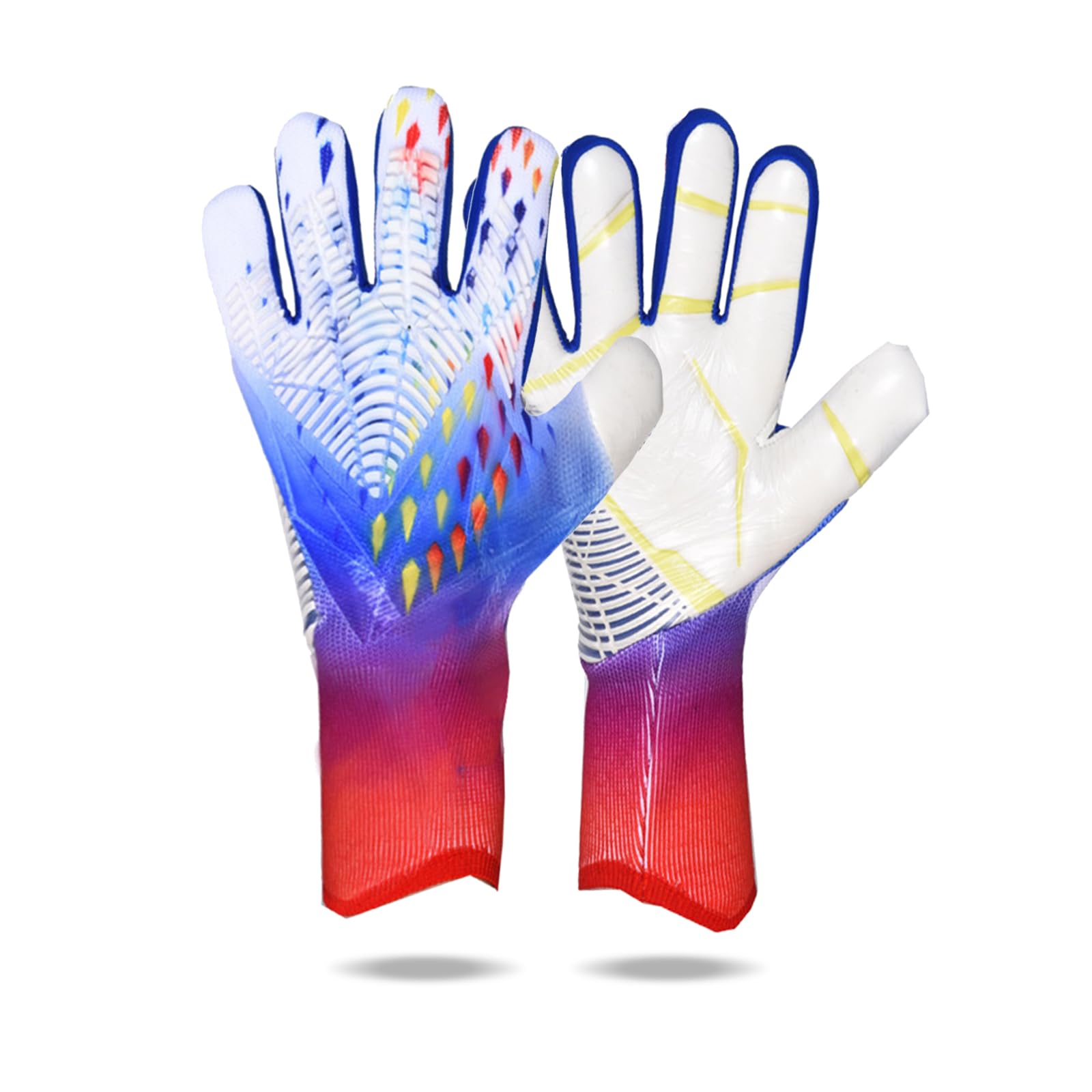 OLYSPM Goalkeeper Gloves Kids Football Gloves Goalie Gloves with Non-slip Latex Palm,Kids Goalkeeper Gloves with Breathable and Abrasion-resistant Features,Size 6/7/8/9/10