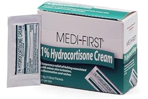Medique 21173 Hydrocortisone Anti-Itch Cream Packets for First Aid & Emergency Kits, 25 Pack