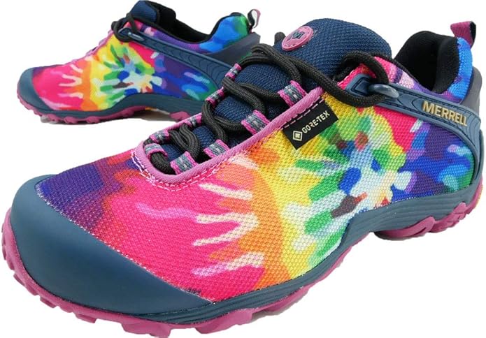 Amazon メレル Merrell J プリント ゴアテックス トレッキングシューズ カメレオン7 レディース Tiedye 23 0cm Us6 ハイキング トレッキングシューズ