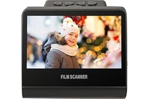 Xiuganpo 22MP 5in LCD Screen Film Scanner, Convert Negative Slides Into JPEG Photos, for 35mm/126/110/Super 8 Film, 135/126/1