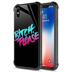 CARLOCA iPhone Xs Case,Funny Adult Bitch iPhone X