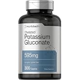 Horb&auml;ach Chelated Potassium Gluconate Supplement | 595 mg | 300 Caplets | Vegetarian, Non-GMO, Gluten Free