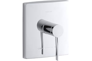 KOHLER K-T14781-4-CP Stance Thermostatic Valve Trim, Polished Chrome