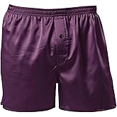 Men's Silky Satin Boxers Shorts Pajama Shorts Bottom Loose Satin Underwear Sleepwear Boxers