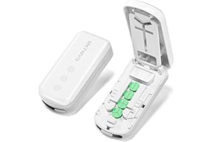 Pill Cutter for Small Pills 1/4 - Precision Splitter for Tiny Pills, Cuts into Quarters, 1/2 & 1/3 | Easy-Grip Design
