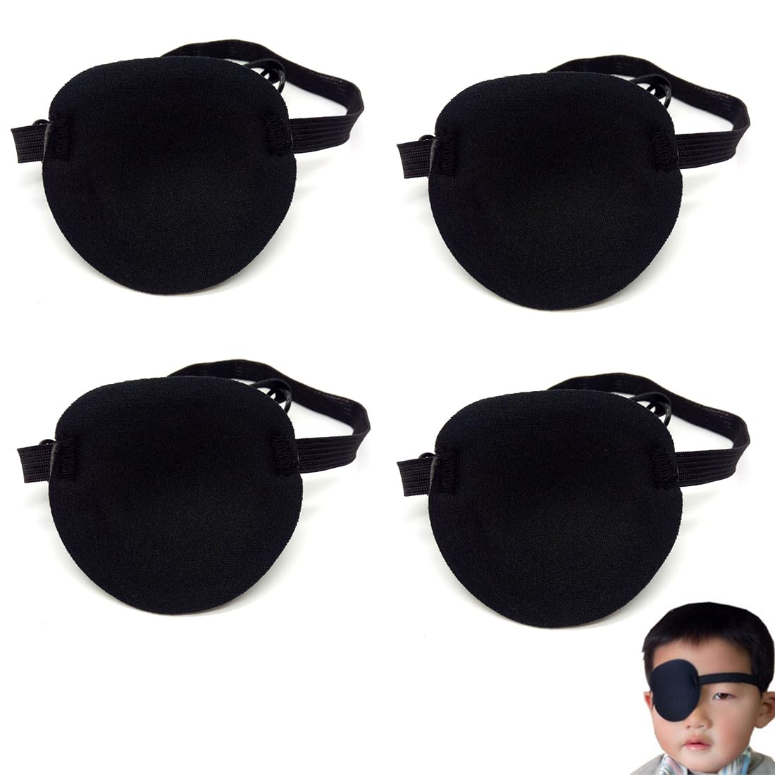 INGJIA Halloween Eye Patch, 3D Lazy Eye Patches Strabismus Adjustable Eye Patch Adjustable Eye Patch for Amliopia and Strabismus Training