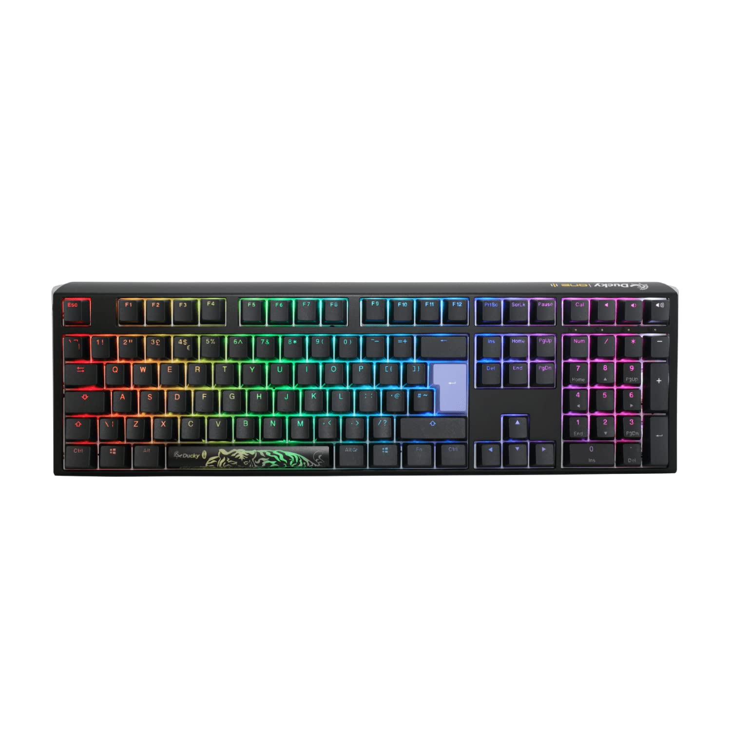 Ducky One3 Classic Black Full Size RGB Black Cherry MX Switch Keyboard - UK Layout