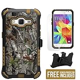 Samsung Galaxy Core Prime G360/Galaxy Prevail LTE/SM-G360/G360P (Boost Mobile,Virgin Mobile)(2014)Beyond Cell ®3 in 1 Rugged High Impact Hybrid Anti-Shock Pads Hard + Soft Durable Armor Phone Case With 2 Layer Premium Protection With Built in Kickstand & Belt Clip Holster Combo Phone Case - Autumn Camouflage Design - FREE (HD) Screen Protector & Retail Packaging (1 Year Warranty)