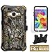 Samsung Galaxy Core Prime G360/Galaxy Prevail LTE/SM-G360/G360P (Boost Mobile,Virgin Mobile)(2014)Beyond Cell ®3 in 1 Rugged High Impact Hybrid Anti-Shock Pads Hard + Soft Durable Armor Phone Case With 2 Layer Premium Protection With Built in Kickstand & Belt Clip Holster Combo Phone Case - Autumn Camouflage Design - FREE (HD) Screen Protector & Retail Packaging
