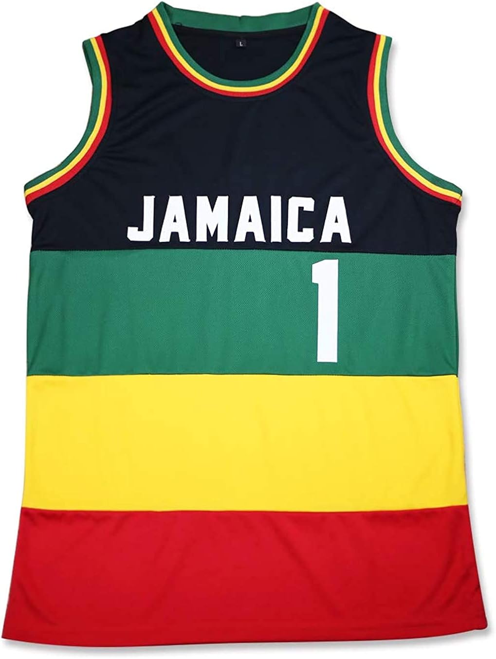 borizcustoms Jamaica 1 Basketball Jersey Stitch Rasta Stitch at Amazon Men’s Clothing store