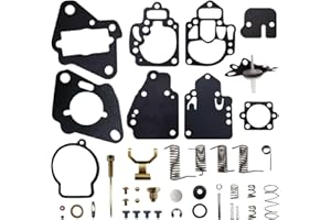 TOOBOP 1395-8237072 Carburetor Repair Kit for 10-25hp Mercury and Mariner 2-Stroke outboards carb Rebuild kit