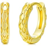 14K Gold Hoop Earrings for Women Hypoallergenic Lightweight Gold Huggie Hoop Earring Jewelry Gift
