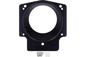 92mm black throttle spacer + LS Throttle Body Adapter 3.6in Intake Manifold Spacer Fit for GM GEN III LS1 LS2 LS6 LSX LS4 (bl
