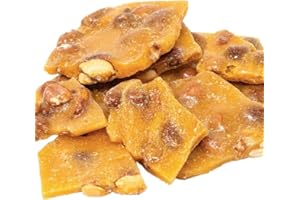 DM SWEETS Peanut Brittle Smooth Creamy Crunchy Sweet Fresh Snack - 20 oz in a Resealable Bag to Ensure Freshnes