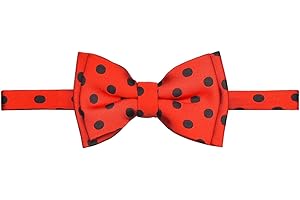 Retreez Classic Polka Dots Woven Microfiber Pre-tied Boy's Bow Tie