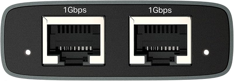 EH210 LAN Splitter 1 auf 2 (Gigabit Ethernet Splitter) | inkl. USB-Stromkabel & Cat 5e Netzwerkkabel | Aluminiumgehäuse, Plug & Play, LAN Switch 2 Port