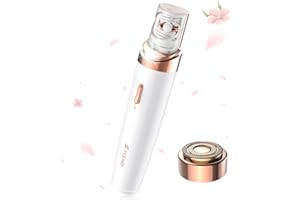 BUBBACARE Epilator,2 in 1Epilator for Women Rechargeable,Womens Electric Shaver with LED Light,Hair Removal,Hair Removal for Women Legs/Face/Bikini/Arms,Smooth Epilator Trimmer Travel Kit Set,Simple to use