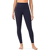 YUNOGA High Waisted Yoag Pants for Women Tummy Control - 25" No Front Seam Workout Lounge Leggings