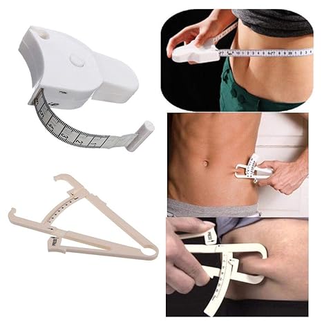 Boolavard Körperfett-Taster und Maßband für Bodyfold Body Fat Analyzer und BMI-Messgerät