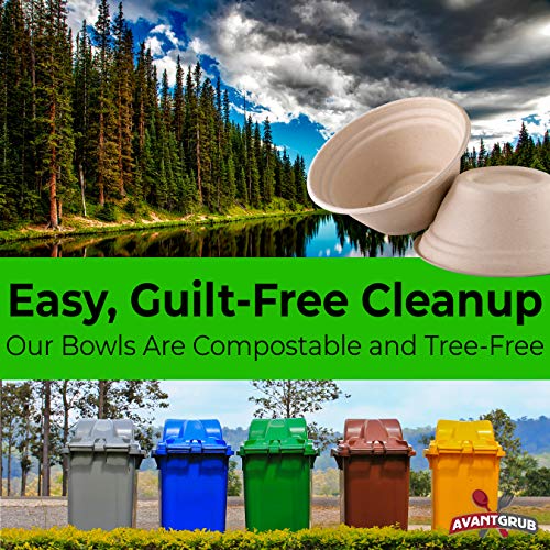 Mini RestaurantGrade, Biodegradable Small 8 oz Bowls Bulk 250Pk. Great